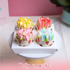 Tulip cupcake set